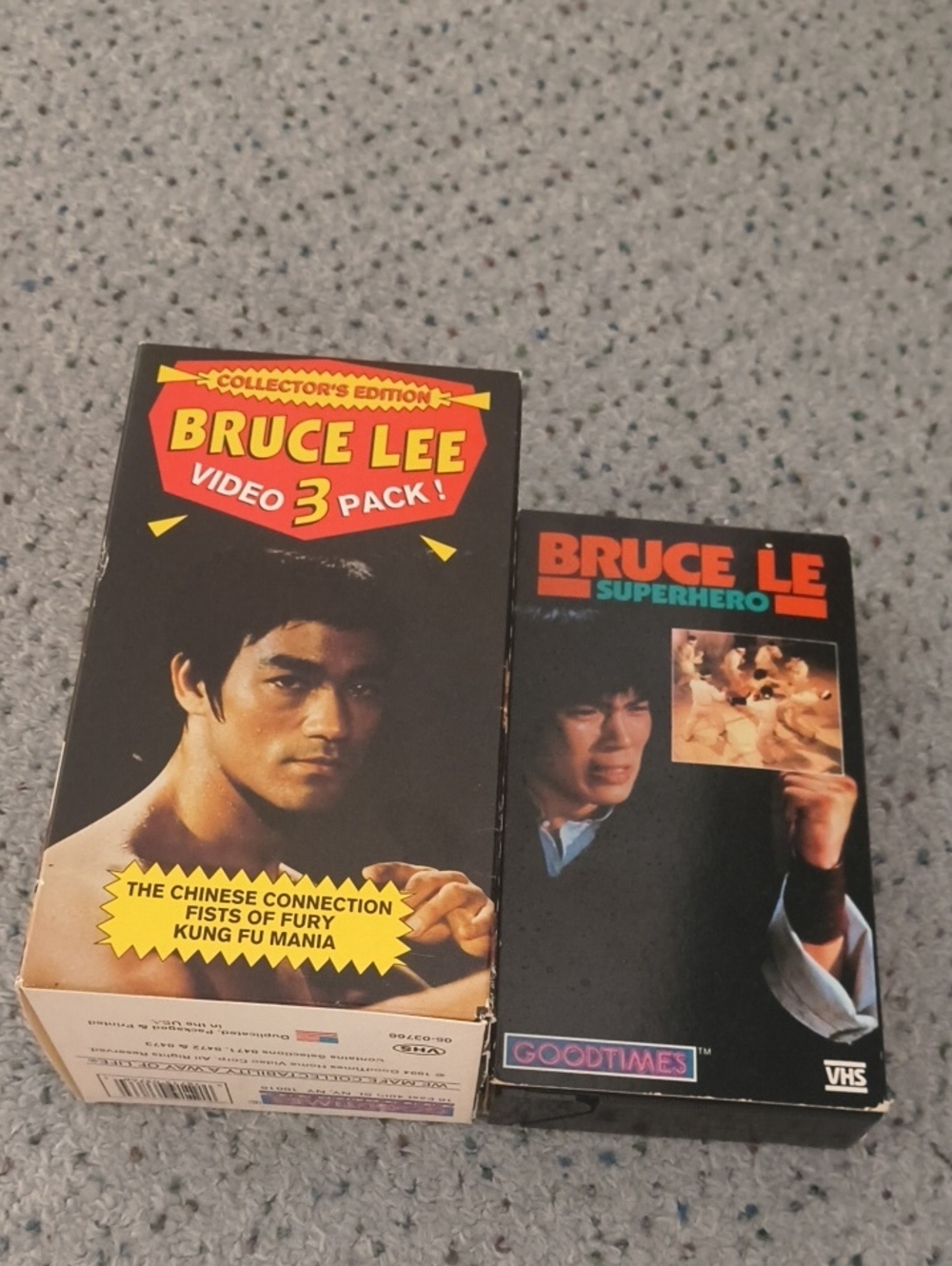 Bruce Lee VHS Video 3-Pack & Bruce Le Superhero